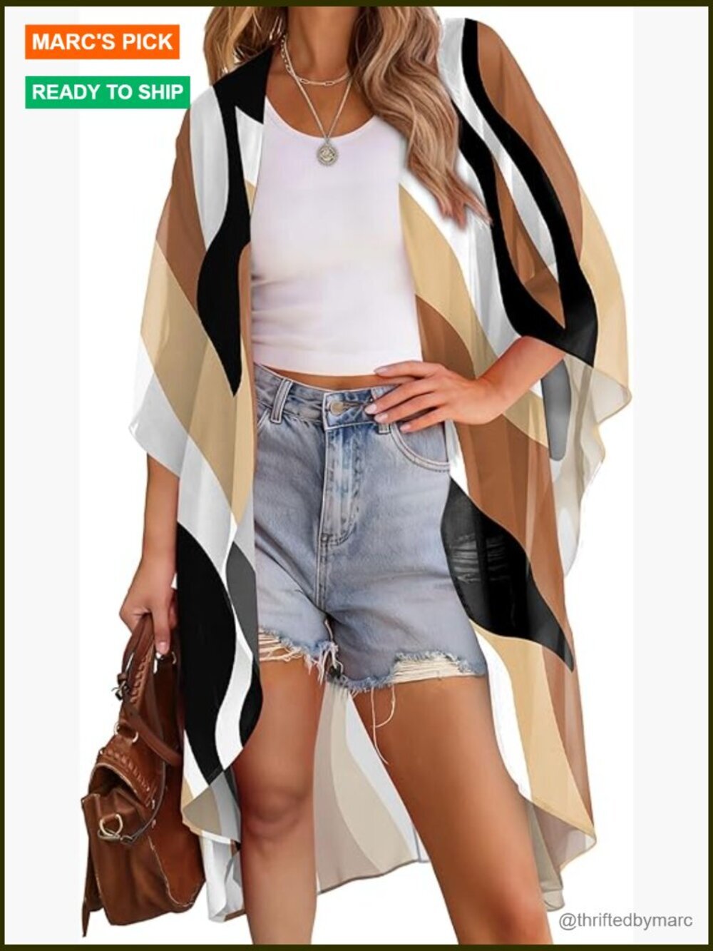 Sheer Kimono Cardigan for Beach Swimwear Coverup